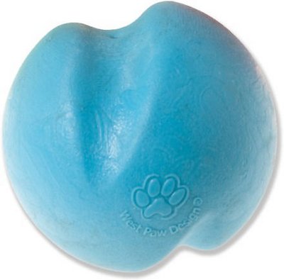 West Paw Zogoflex Jive Dog Toy, Aqua Blue, Small (Size: Small)