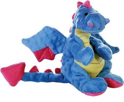 GoDog Dragons Periwinkle Chew Guard Dog Toy, Large (Size: Large)