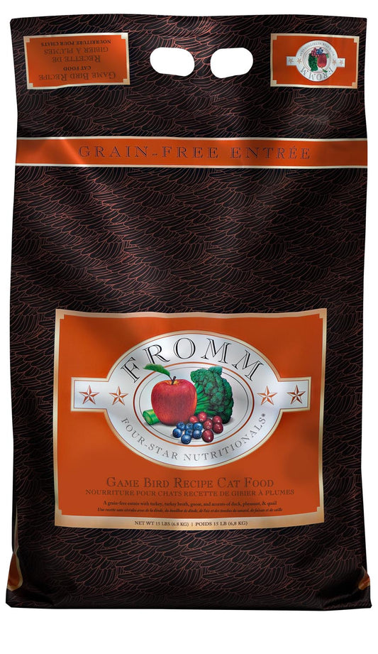 Fromm Four-Star Nutritionals Game Bird Recipe Dry Cat Food, 4-lb