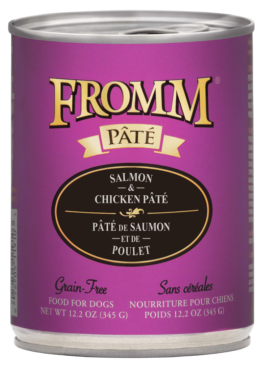 Fromm Salmon & Chicken Pate Canned Dog Food, 12.2-oz (Size: 12.2-oz)