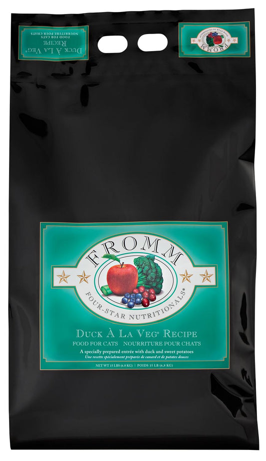 Fromm Four-Star Nutritionals Duck A La Veg Dry Cat Food, 4-lb (Size: 4-lb)