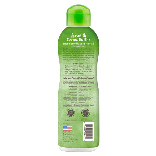 Tropiclean Lime & Cocoa Butter Shed Control Pet Conditioner, 20-oz