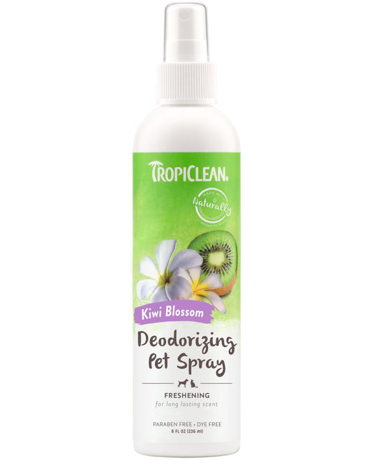 Tropiclean Kiwi Blossom Deodorizing Spray for Pets, 8-oz (Size: 8-oz)