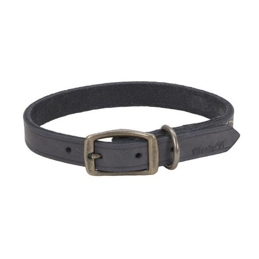 Circle T Rustic Leather Town Dog Collar, Slate Grey, 1-in Wide x 24-in Long (Size: 1-in Wide x 24-in Long)