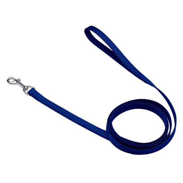 Coastal Single-Ply Dog Leash. Blue, 3/4-in Wide x 6-ft Long (Size: 3/4-in Wide x 6-ft Long)