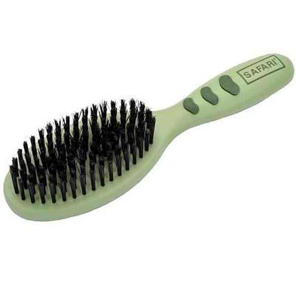 Safari Dog Bristle Brush with Handle, Large, One Size (Size: One Size )