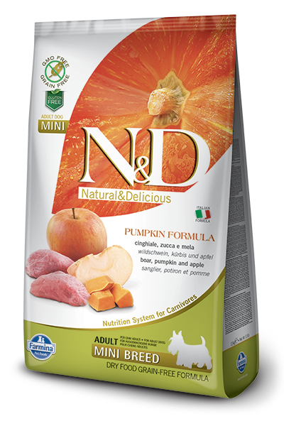 Farmina N&D Pumpkin Boar & Apple Adult Mini Dog Dry Food, 5.5-lb (Size: 5.5-lb)