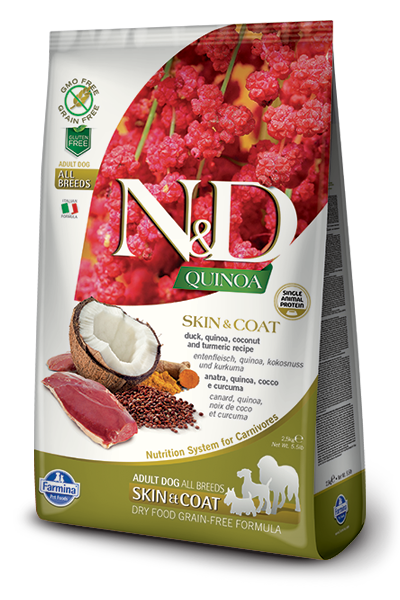 Farmina N&D Quinoa Skin & Coat Duck Dry Dog Food, 5.5-lb (Size: 5.5-lb)