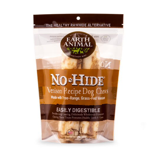 Earth Animal No-Hide Venison Chew Dog Treat, Medium, 2-pack (Size: Medium, 2-pack)