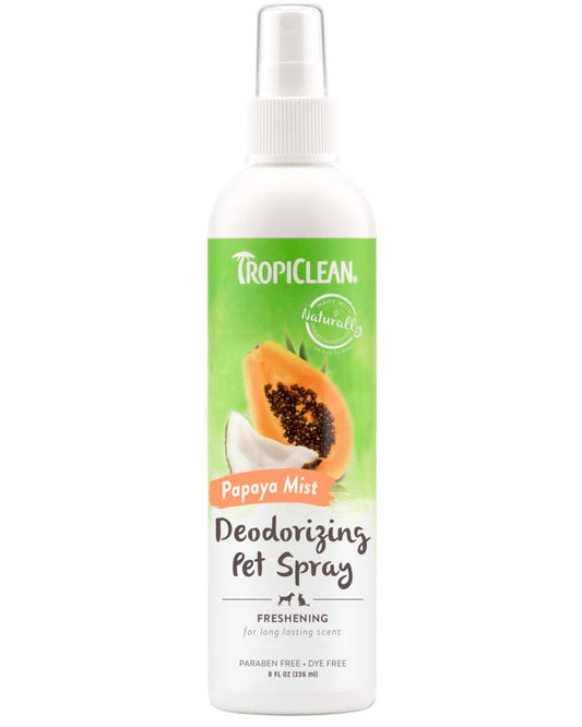 Tropiclean Papaya Mist Deodorizing Pet Spray, 8-oz (Size: 8-oz)