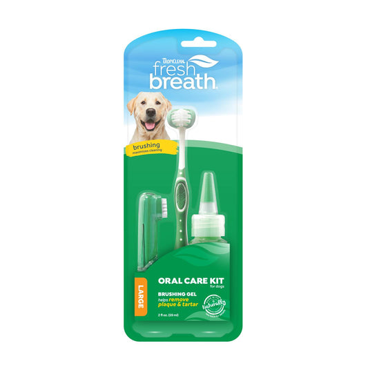 Tropiclean Fresh Breath Oral Care Kit for Dogs, Large (Size: Large)