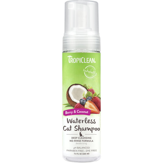 Tropiclean Deep Cleansing Waterless Cat Shampoo, 7.4-oz (Size: 7.4-oz)