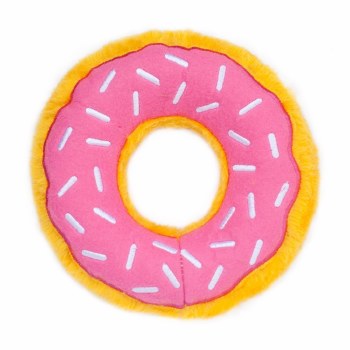 Zippypaws Donutz Squeaky - Strawberry (7x7x2")