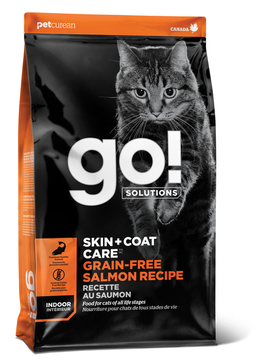 Go! Solutions Skin + Coat Care Salmon Grain-Free Dry Cat Food, 8-lb (Size: 8-lb)