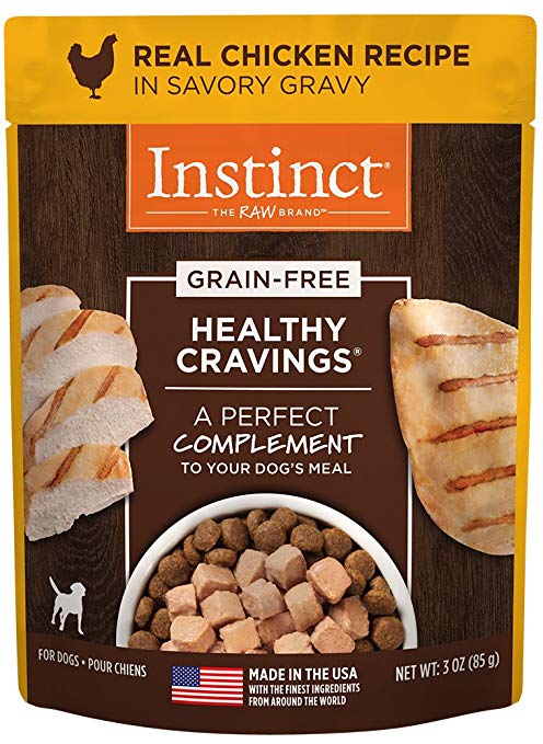 Instinct Healthy Cravings Grain-Free Real Chicken Recipe Wet Cat Food Topper Pouch, 3-oz (Size: 3-oz)