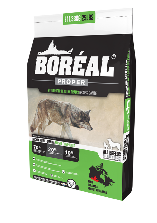 Boreal Proper Chicken Meal Low Carb Grains Dry Dog Food, 2.26kg (Size: 2.26kg)