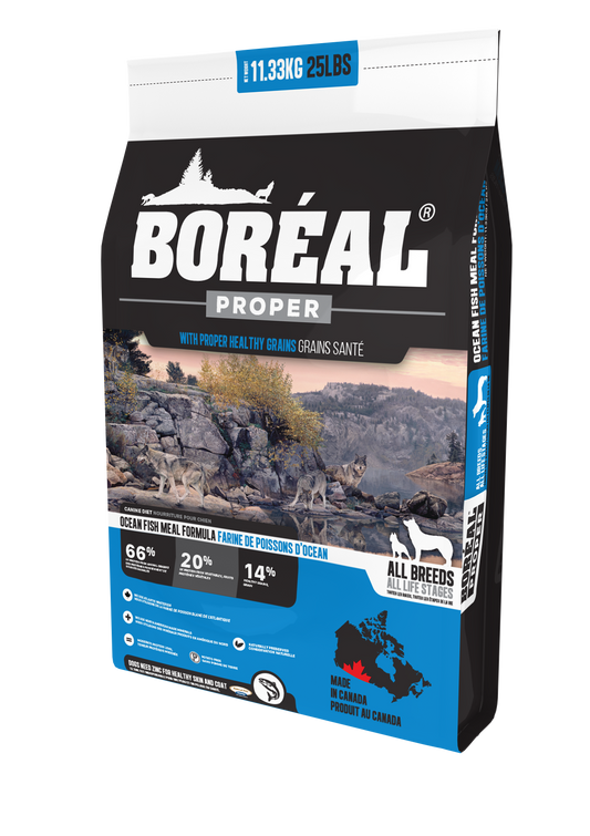 Boreal Proper Ocean Fish Meal - Low Carb Grains Dry Dog Food, 2.26kg (Size: 2.26kg)