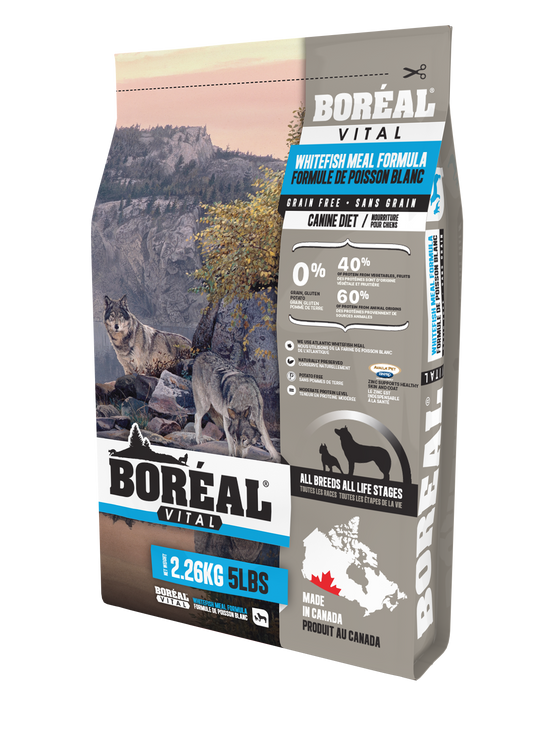 Boreal Vital All Breed Whitefish Meal - Grain Free Dry Dog Food, 11.33-kg (Size: 11.33-kg)