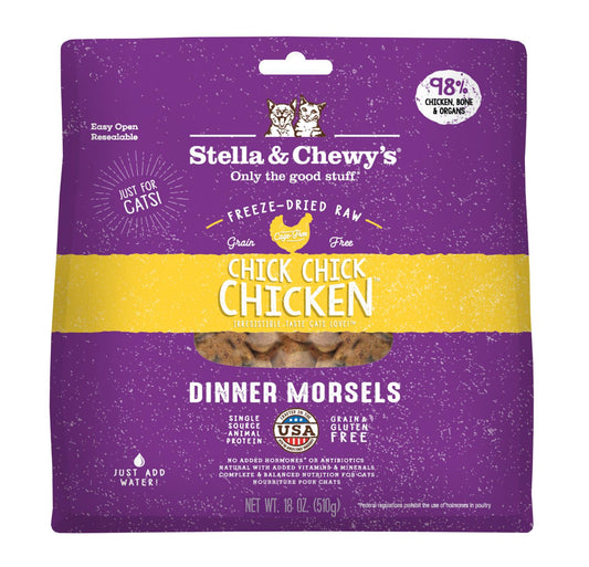 Stella & Chewy's Chick Chick Chicken Dinner Freeze-Dried Cat Food, 18-oz (Size: 18-oz)
