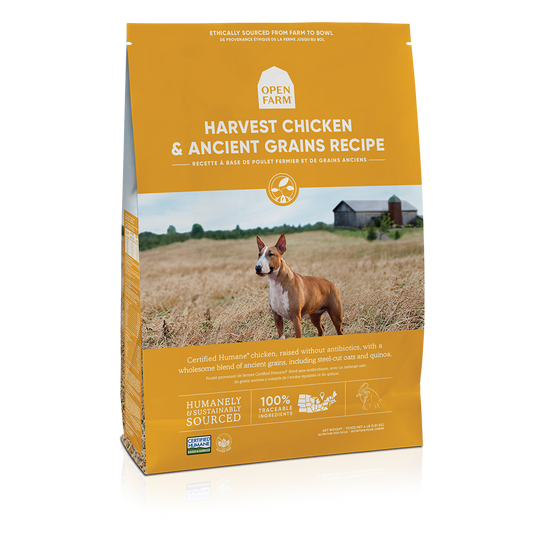 Open Farm Harvest Chicken & Ancient Grains Recipe Dry Dog Food, 22-lb
