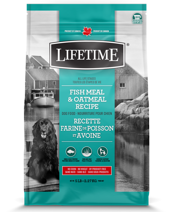 Lifetime Fish Meal & Oatmeal Recipe Dry Dog Food, 25-lb (Size: 25-lb)