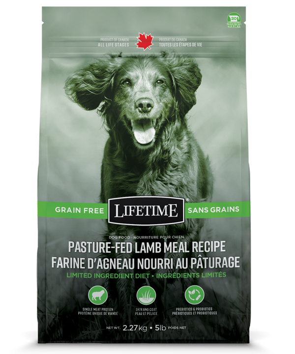 Lifetime Pasture-Fed Lamb Meal Recipe Grain Free Dry Dog Food 25-lb bag