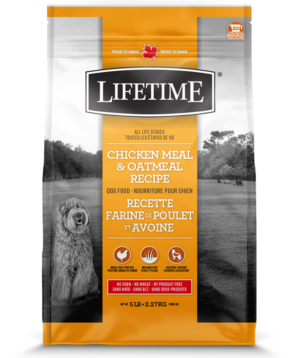 Lifetime Chicken Meal & Oatmeal Recipe Dry Dog Food, 25-lb (Size: 25-lb)