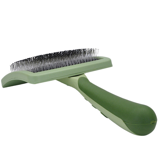 Safari Curved Firm Slicker Dog Brush, Small (Size: Small)