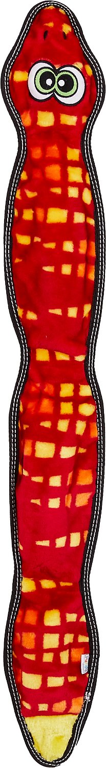 Outward Hound Tough Seamz Dog Toy, Snake, 6-Squeakers (Size: 6-Squeakers)