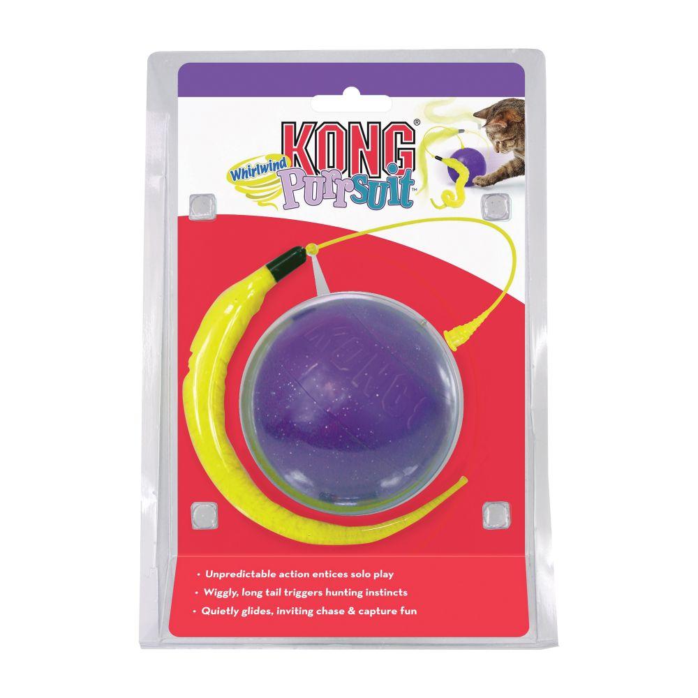 KONG Purrsuit Whirlwind Cat Toy, Purple (Color: Purple)