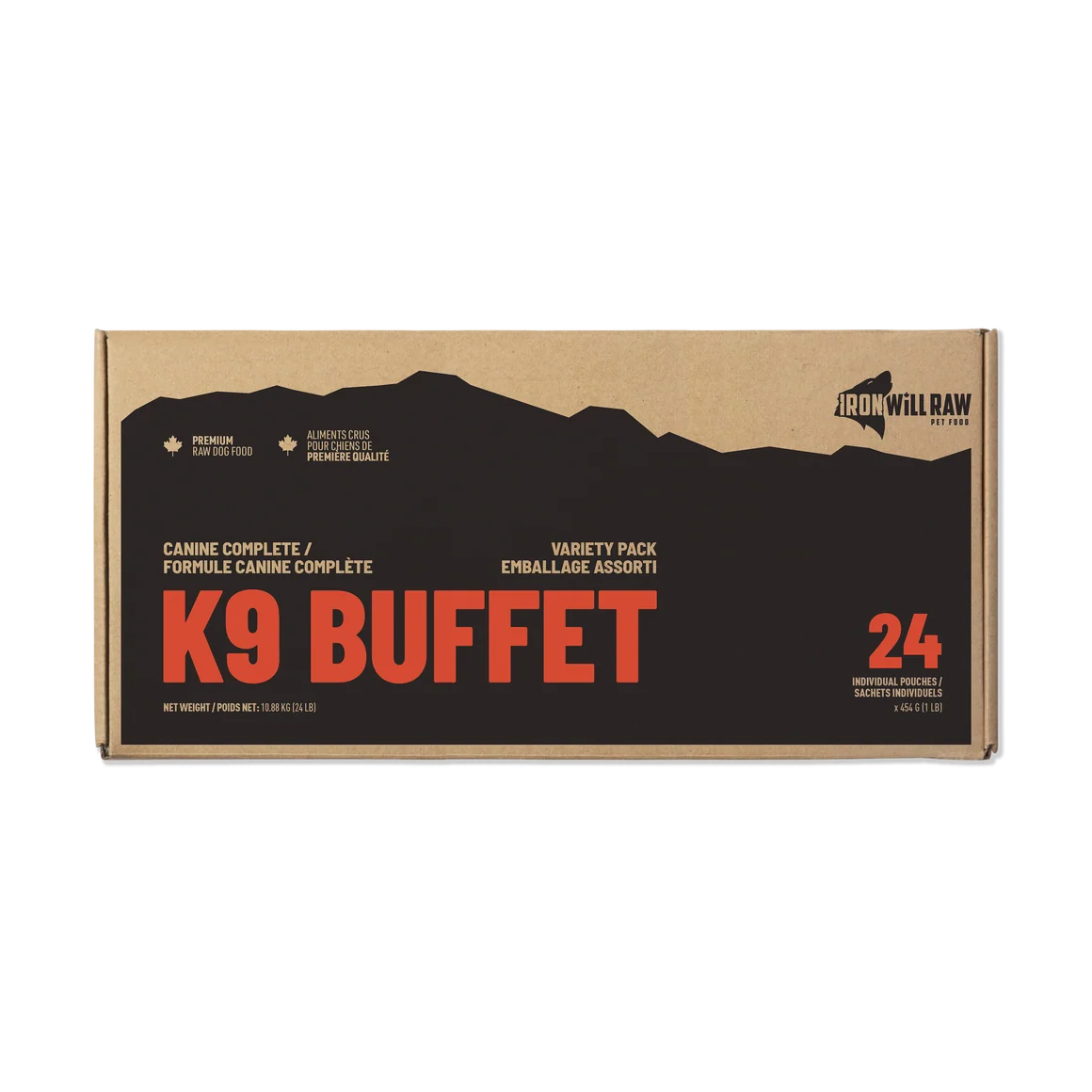 Iron Will Raw Canine Complete K9 Buffet Frozen Raw Dog Food 24-lb Bowmanville Ontario