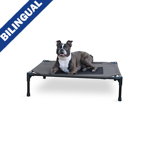 K&H PET PRODUCTS™ ORIGINAL PET COT CHARCOAL/BLACK MEDIUM