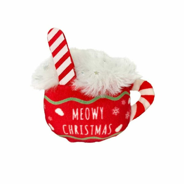 KONG 2024 Holiday Cat Scrattles Hot Cocoa Toy