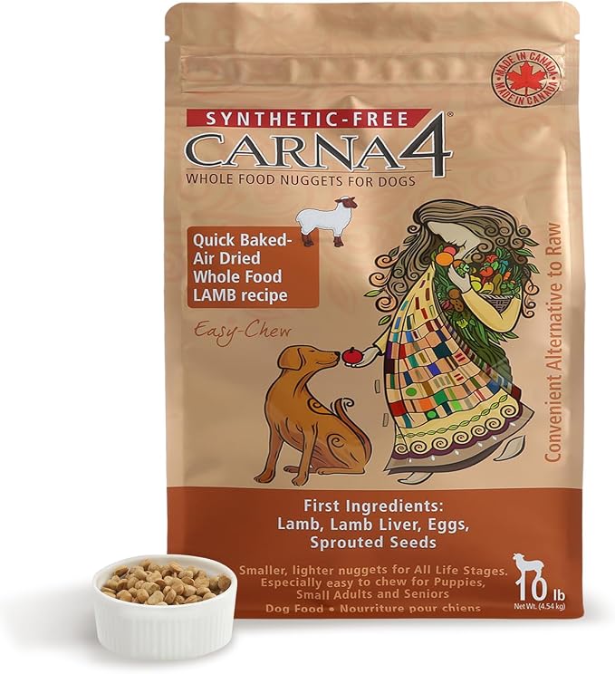 Carna4 Hand Crafted Easy-Chew Lamb Formula Dry Dog Food 10-lb bag