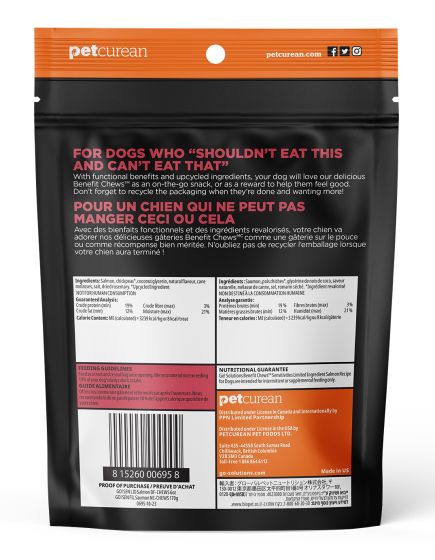 Go! Benefit Chews - Dog - LID Salmon Treat - 170g