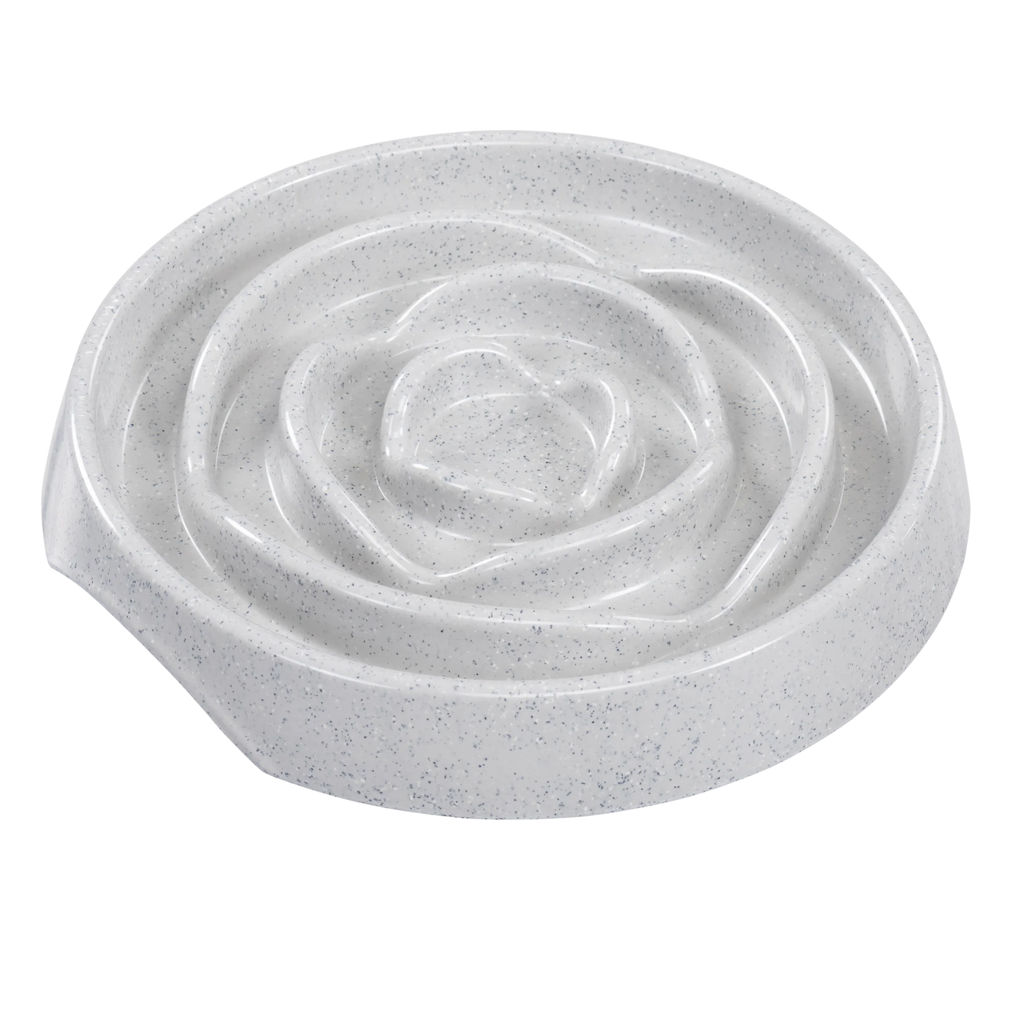 Messy Mutts Interactive Slow Feeder, 1.75 Cup, Speckled Light Grey