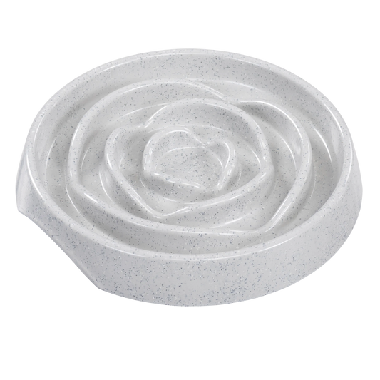 Messy Mutts Interactive Slow Feeder, 1.75 Cup, Speckled Light Grey