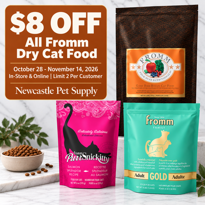 All Fromm dry cat food $8 off promotion, October 28 to November 14, 2026