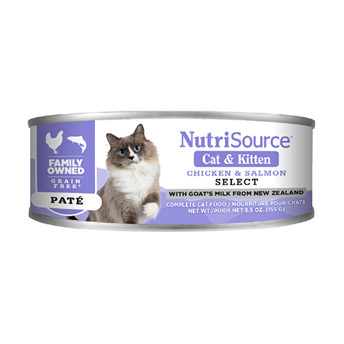 NutriSource Grain-Free Chicken & Salmon Select Wet Cat Food 5.5-oz Port Hope Ontario