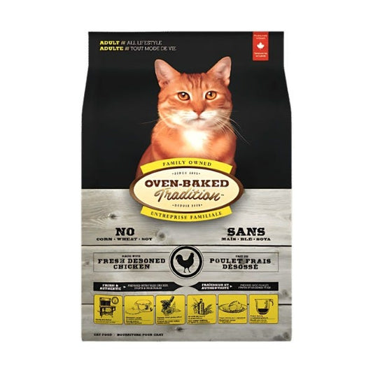 Oven-Baked Tradition Chicken Dry Cat Food, 350-g