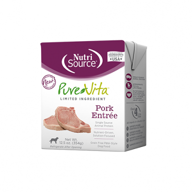 NutriSource® PureVita™ Limited Ingredient Pork Entrée Wet Dog Food 12.5 oz