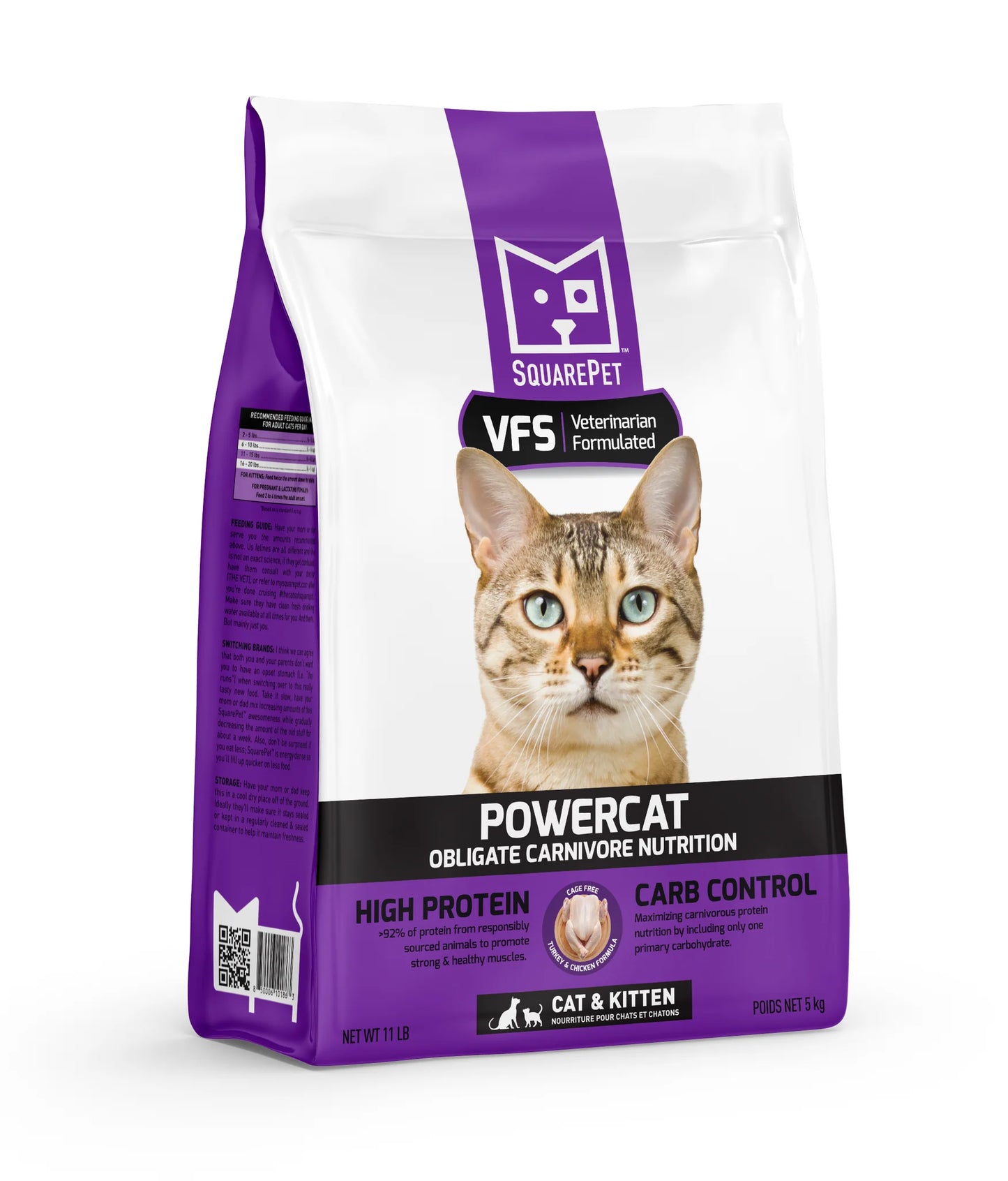 SquarePet VFS® Powercat™ Turkey & Chicken for Cats, 4.4lb
