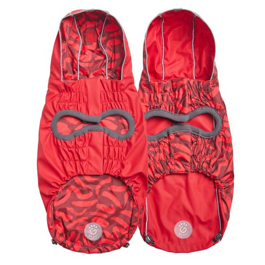 Gf Pet - Reversible Raincoat - Red -XL - Dog