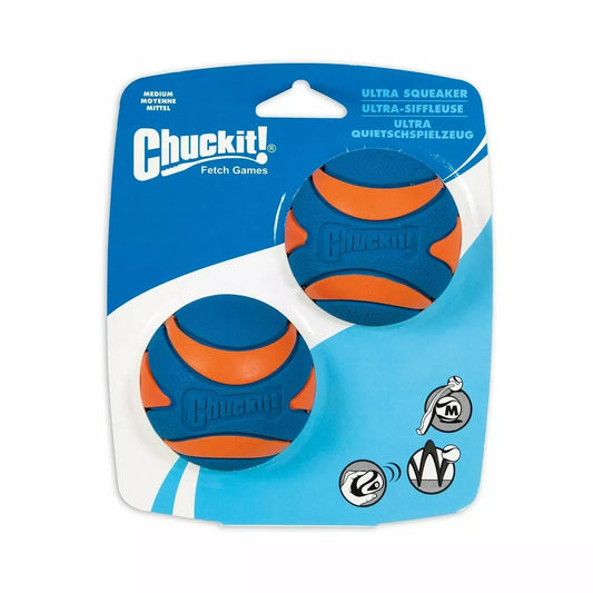 Chuckit!® Ultra Squeaker Balls Medium (2 Pack) Dog Toy