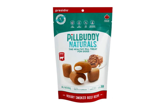 Presidio Pill Buddy Naturals Hickory Smoked Beef Pill Dog Treats, 5.29-oz (Size: 5.29-oz)