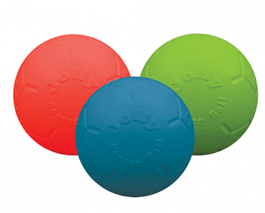 Jolly Pets Mini Jolly Soccer Ball Dog Toy, Assorted Colors, 4-in