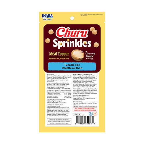 INABA Churu Sprinkles Tuna Recipe Meal Topper for Cats 1.05-oz