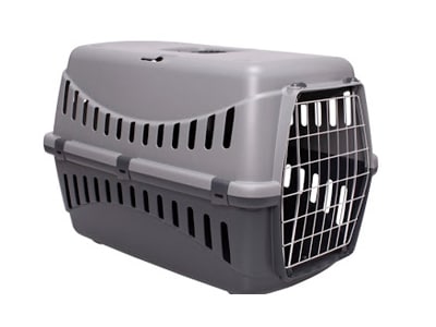 Bergamo Pet Carrier Gipsy Metal Door, Grey, Small (Size: Small)