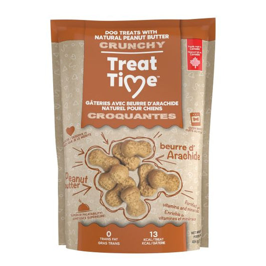 Treat Time Gourmet Dog Biscuits with Peanut Butter 454g