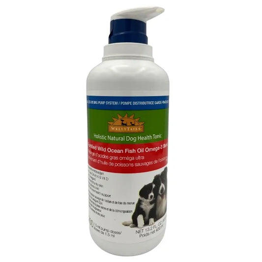 Wellytails Fortified Wild Ocean Fish Oil Rx Dog 400ml